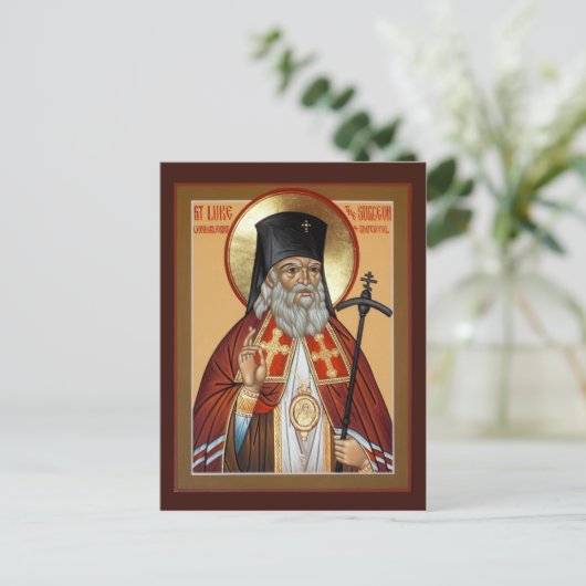 Saint Luke, de chirurgische gebedskaart Briefkaart (Staand voorkant)