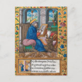 Saint Luke Evangelist Bijbel Middeleeuws Manuscrip Briefkaart (Voorkant)
