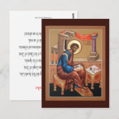 Saint Luke, Evangelist Prayer Card Briefkaart (Voorkant / Achterkant)