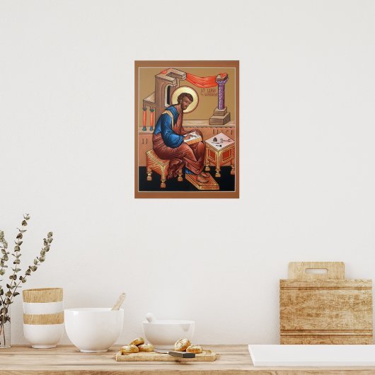 Saint Luke het Evangelist Poster (Keuken)