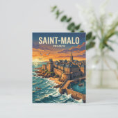 Saint-Malo Frankrijk Briefkaart (Staand voorkant)