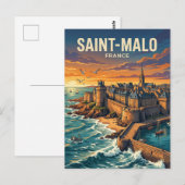 Saint-Malo Frankrijk Briefkaart (Voorkant / Achterkant)