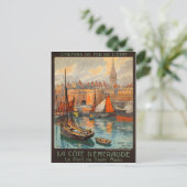 Saint Malo Frankrijk - Frans reisbureau Briefkaart (Staand voorkant)