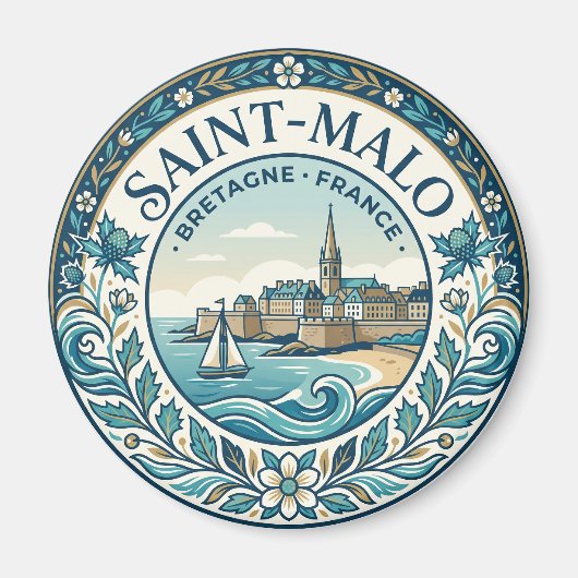 Saint-Malo Frankrijk Magneet (Voorkant)