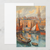 Saint Malo, Frankrijk, Vintage Reisposter Kunst (Voorkant / Achterkant)