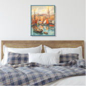 Saint Malo, Frankrijk, Vintage Reisposter Kunst Canvas Afdruk (Insitu (Slaapkamer))