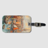 Saint Malo, Frankrijk, Vintage Travel Poster Art Bagagelabel (Voorkant (horizontaal))