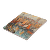 Saint Malo, Frankrijk, Vintage Travel Poster Art Tegeltje (Zijkant)