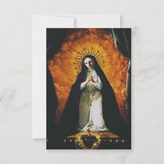 Saint Margaret Mary Alacoque Bedankkaart (Voorkant)