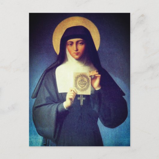 Saint Margaret Mary Alacoque Briefkaart (Voorkant)