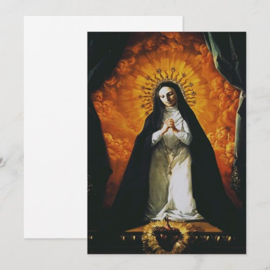 Saint Margaret Mary Alacoque Feestdagenkaart (Voorkant / Achterkant)