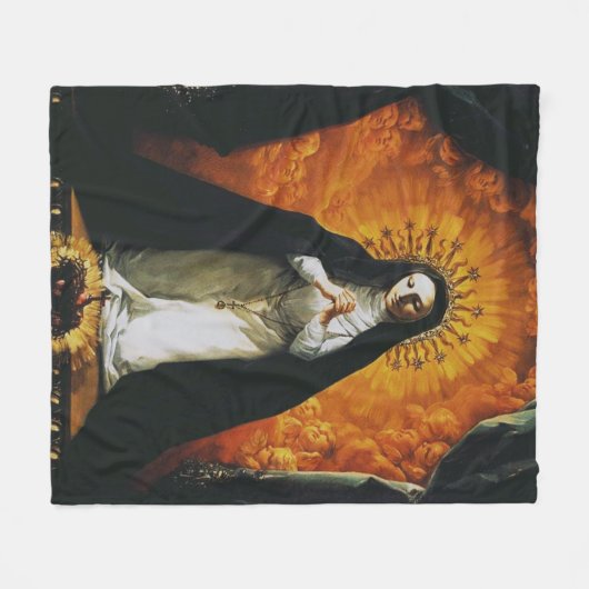 Saint Margaret Mary Alacoque Fleece Deken (Voorkant (Horizontaal))