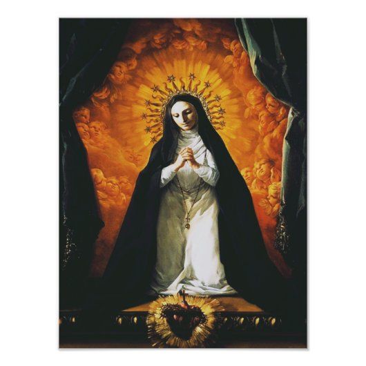 Saint Margaret Mary Alacoque Foto Afdruk (Voorkant)