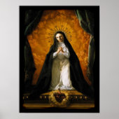 Saint Margaret Mary Alacoque Heart - Giaquinto Poster (Voorkant)