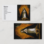 Saint Margaret Mary Alacoque Heart - Giaquinto Visitekaartje (Voorkant / Achterkant)