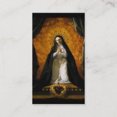 Saint Margaret Mary Alacoque Heart - Giaquinto Visitekaartje (Achterkant)