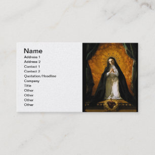 Saint Margaret Mary Alacoque Heart - Giaquinto Visitekaartje