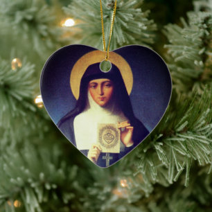 Saint Margaret Mary Alacoque Keramisch Ornament