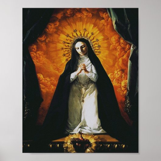 Saint Margaret Mary Alacoque Poster (Voorkant)