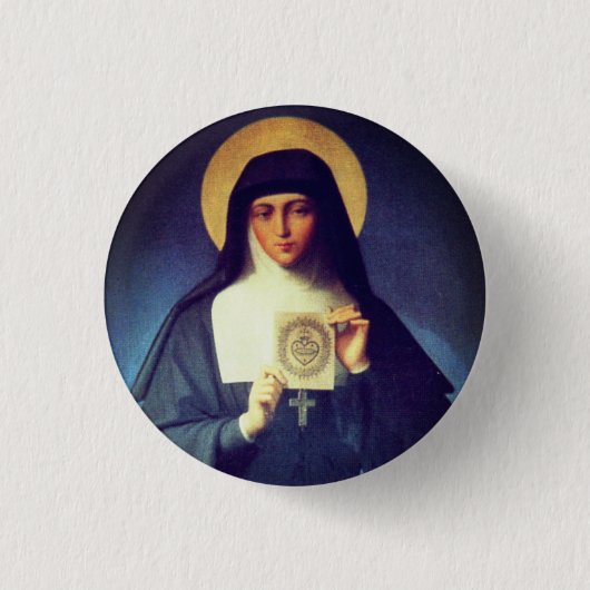 Saint Margaret Mary Alacoque Ronde Button 3,2 Cm (Voorkant)