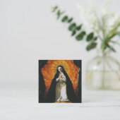Saint Margaret Mary Alacoque Vierkante Visitekaartje (Staand voorkant)