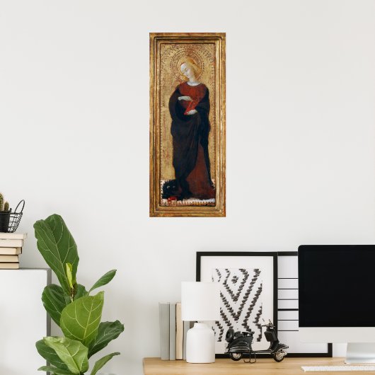 Saint Margaret - Sassetta Fine Art Poster (Thuiskantoor)