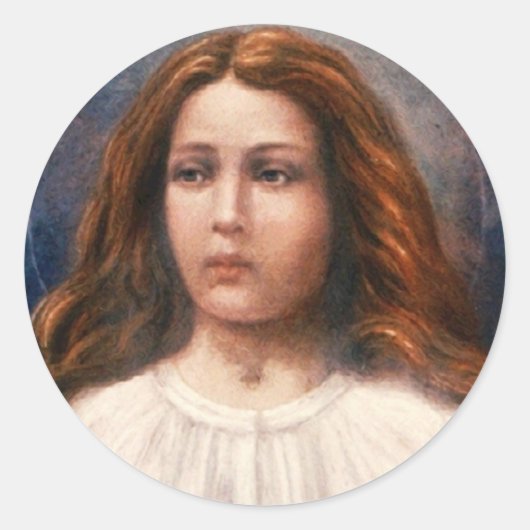 Saint Maria Goretti Ronde Sticker (Voorkant)