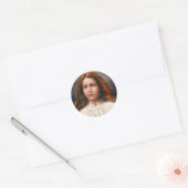 Saint Maria Goretti Ronde Sticker (Envelop)