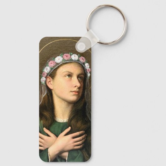 Saint Maria Goretti Sleutelhanger (Achterkant)