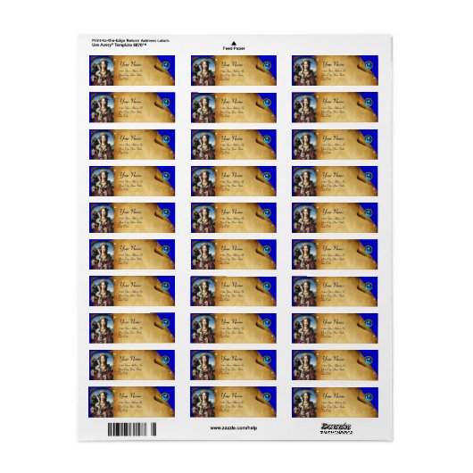 SAINT MARIA MAGDALENE Blue Gemstone Etiket (Full Sheet)
