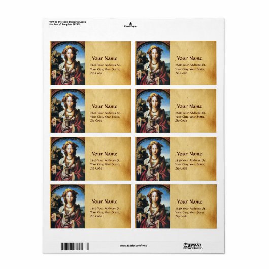 SAINT MARIA MAGDALENE ETIKET (Full Sheet)