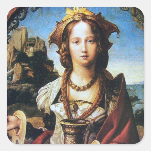 SAINT MARIA MAGDALENE VIERKANTE STICKER (Voorkant)