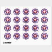 Saint Marianne Cope van Molokai Ronde Sticker (Vel)
