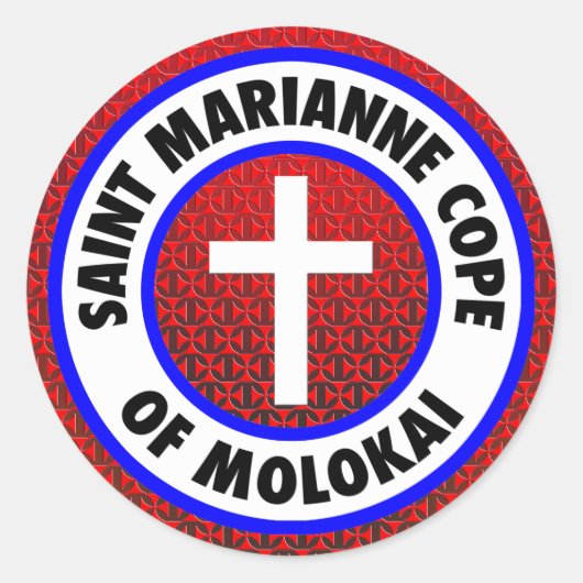 Saint Marianne Cope van Molokai Ronde Sticker (Voorkant)