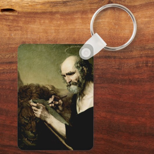 Saint Mark de Evangelist Sleutelhanger (Achterkant)