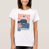 Saint Marks Basilica Venetië Italië reizen bloemen T-shirt (Voorkant)