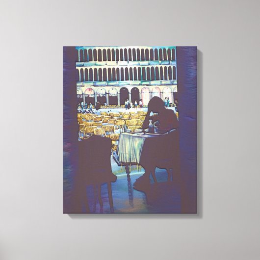 Saint Mark's Silhouette, Venetië Canvas Afdruk (Voorkant)