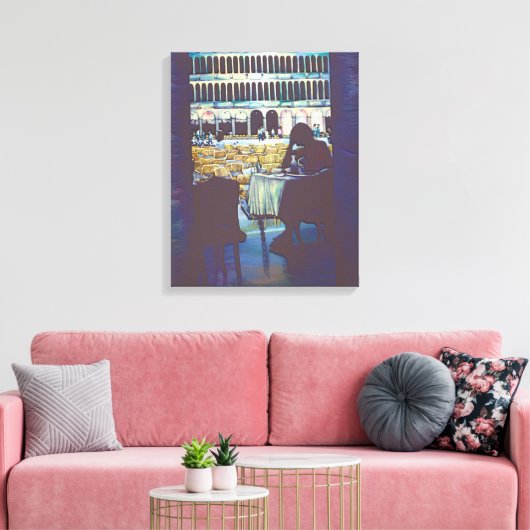 Saint Mark's Silhouette, Venetië Canvas Afdruk (Insitu (Woonkamer))