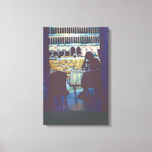 Saint Mark's Silhouette, Venetië Canvas Afdruk