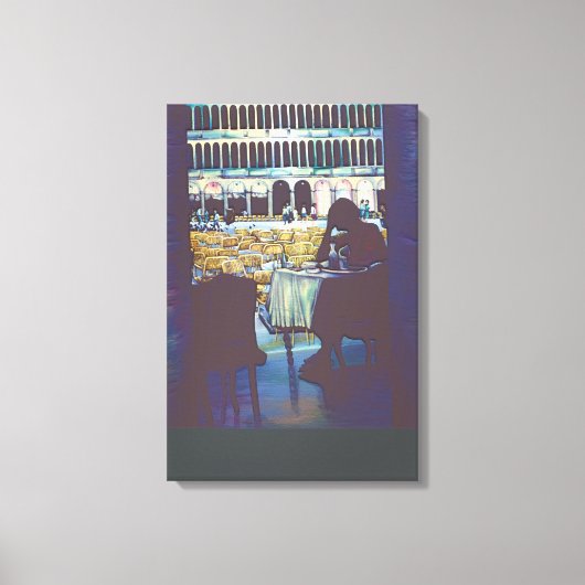 Saint Mark's Silhouette, Venetië Canvas Afdruk (Voorkant)