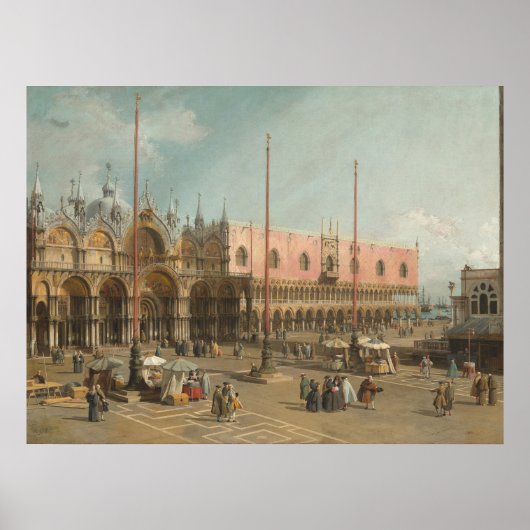 Saint Mark's, Venetië - Canaletto Fine Art Poster (Voorkant)