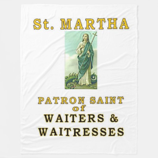 SAINT MARTHA FLEECE DEKEN (Voorkant)
