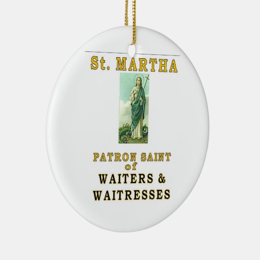 SAINT MARTHA KERAMISCH ORNAMENT (Rechts)