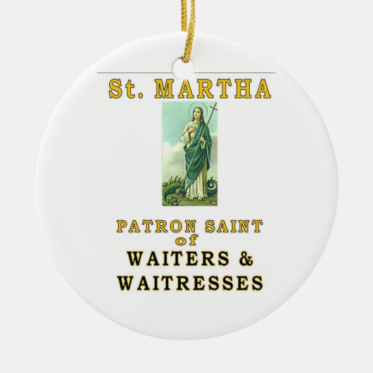 SAINT MARTHA KERAMISCH ORNAMENT (Voorkant)