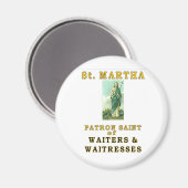 SAINT MARTHA MAGNEET (Voorkant / Achterkant)