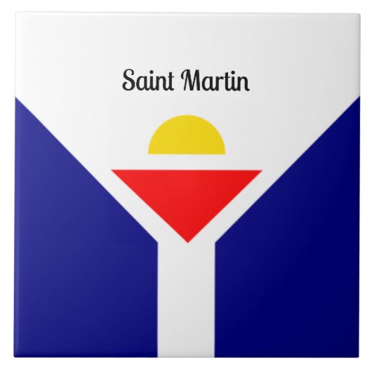 Saint Martin, Caraïbisch gebied  Tegeltje (Voorkant)