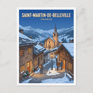 Saint-Martin-de-Belleville Frankrijk Reis Cadeau Briefkaart