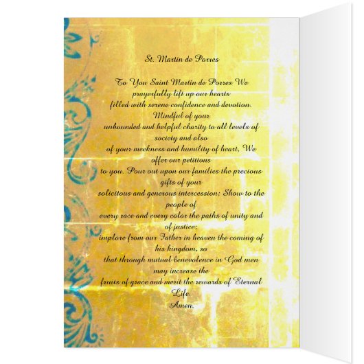 Saint Martin De Porres Prayer (Binnen (Links))