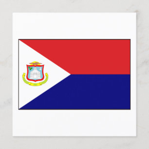 Saint Martin Flag Kaart