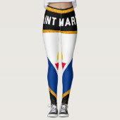 Saint Martin Flag Leggings (Voorkant)